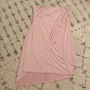 Asymmetrical strapless dress